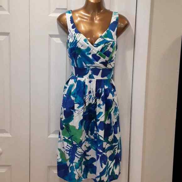 Vintage Studio I Bright Abstract Print Dress 8 - Picture 1 of 6